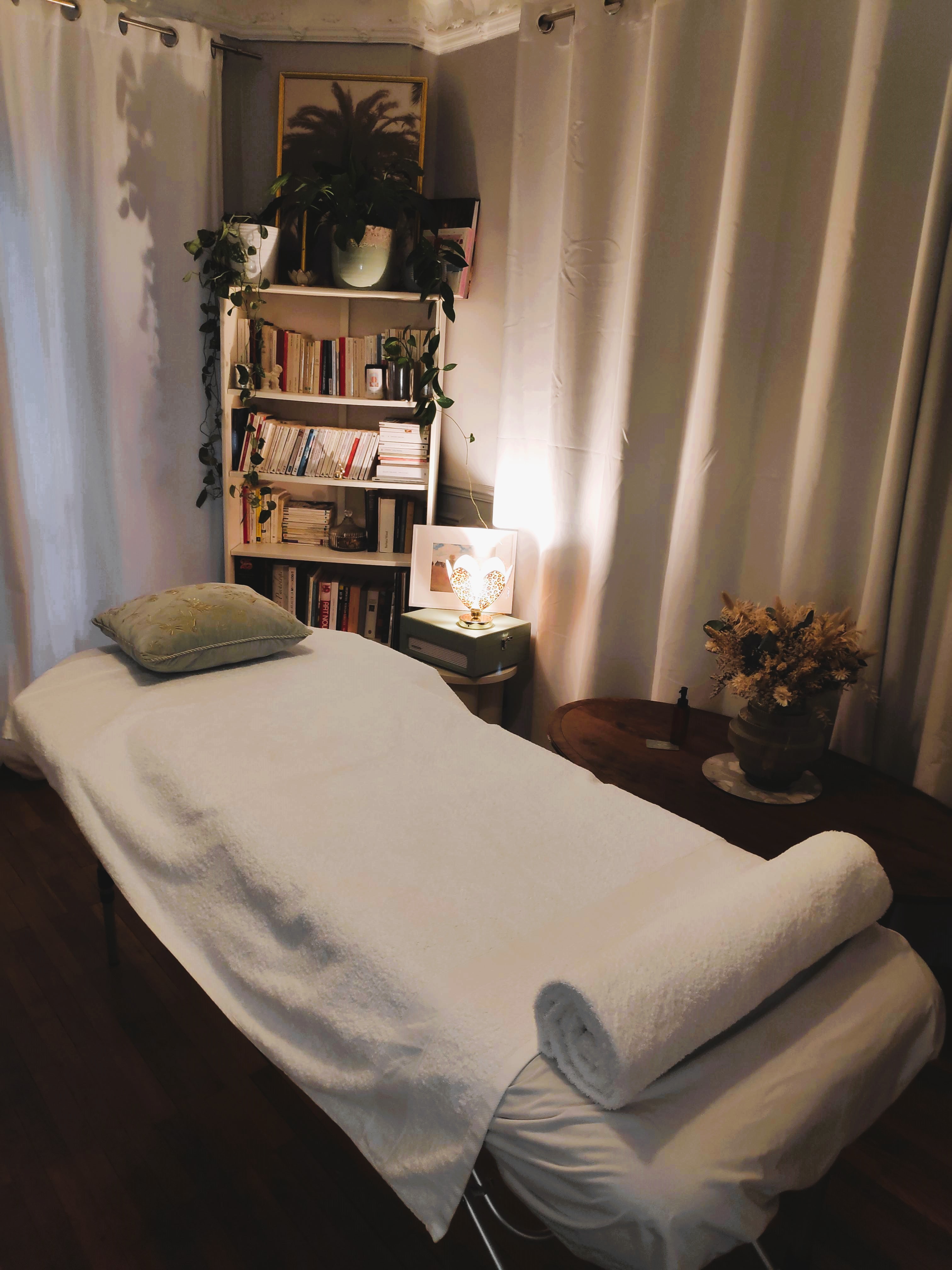 Drainage lymphatique table de massage